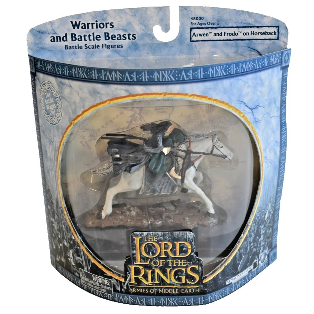 Lord of the Rings Armies of Middle Earth Arwen Frodo Horseback Figure 48000
